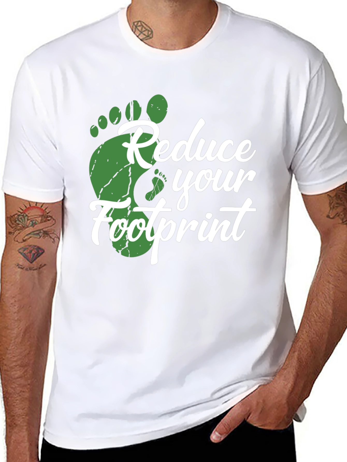 Reduce Your Footprint Graphic Tee
