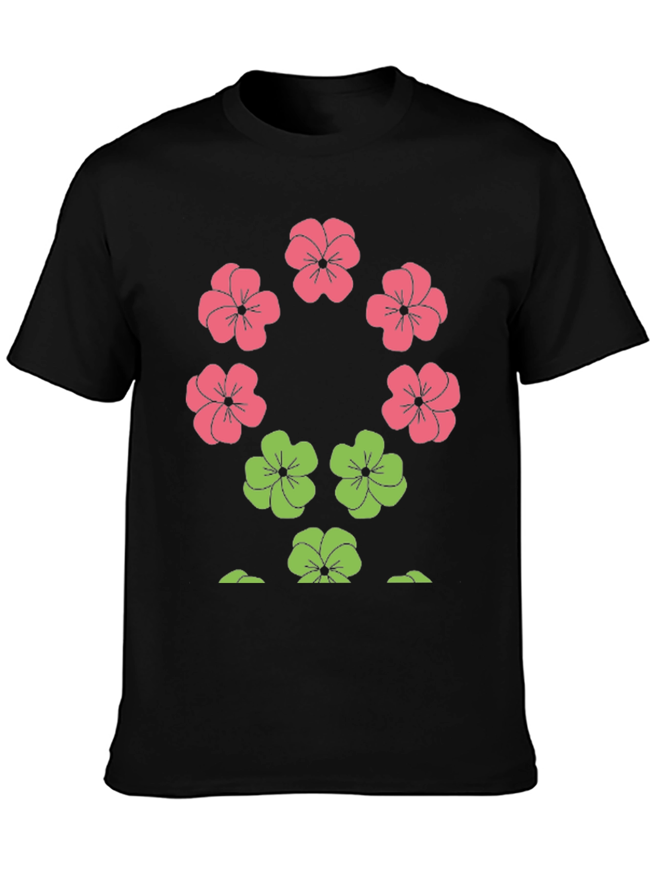 Floral Print Crew Neck T-Shirt
