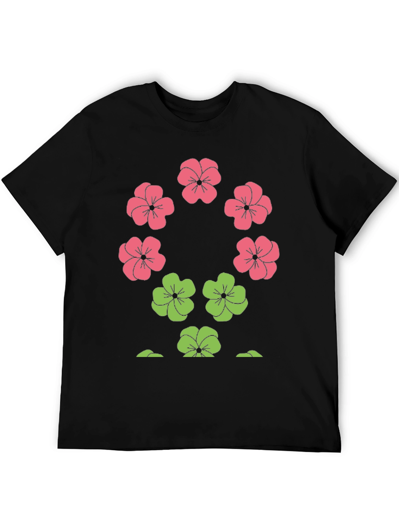 Floral Print Crew Neck T-Shirt