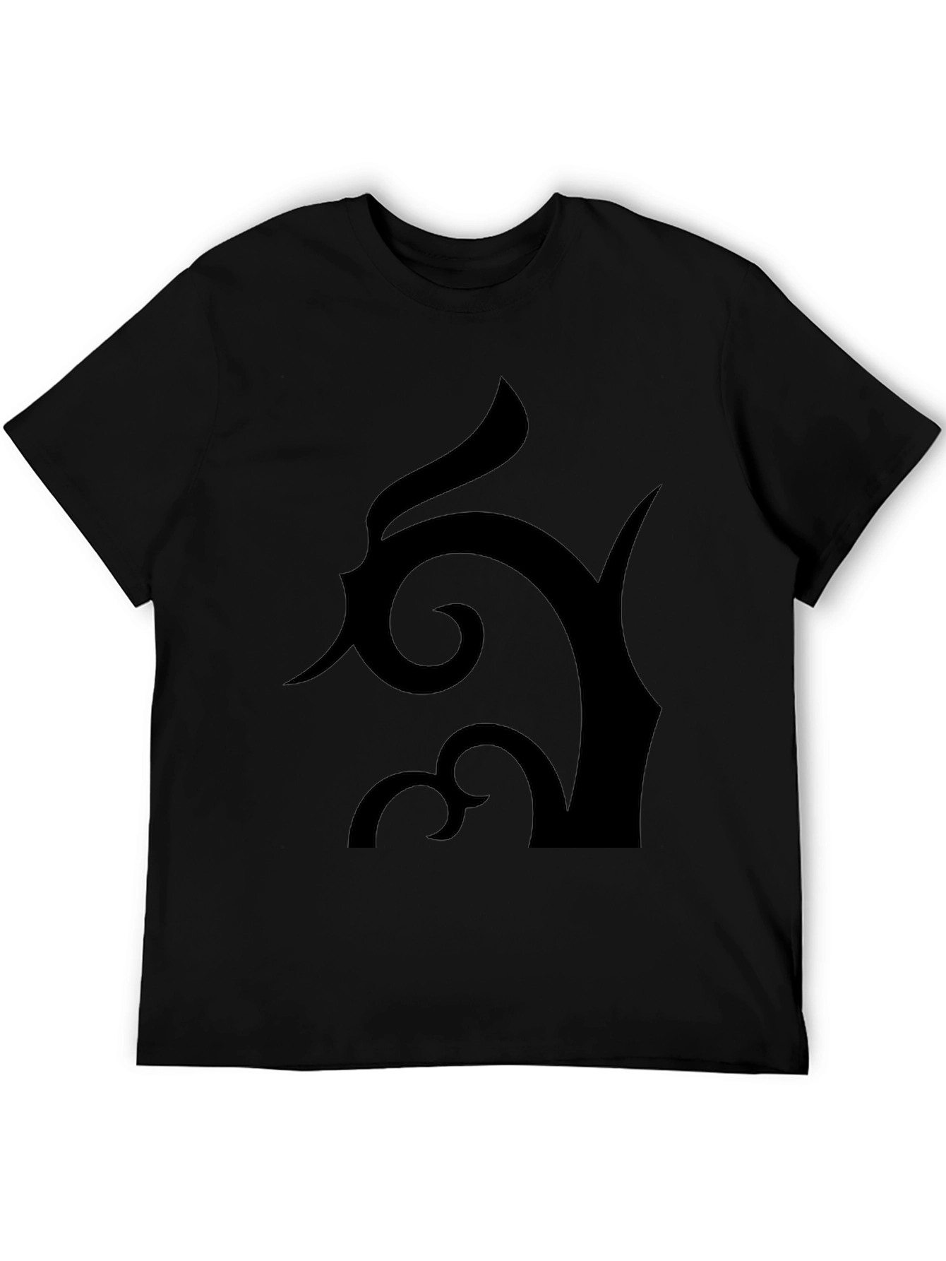 Abstract Design Black T-Shirt