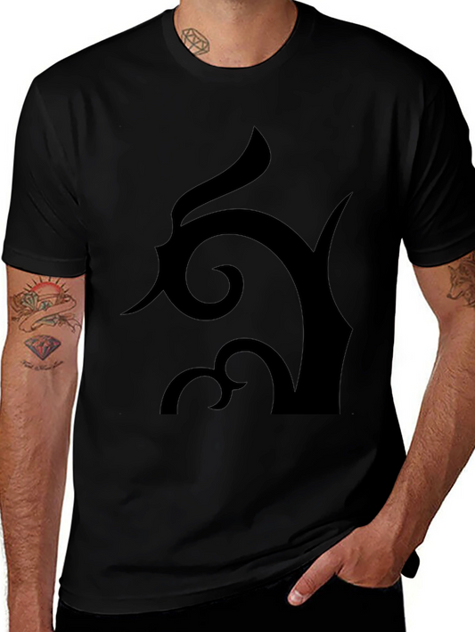Abstract Design Black T-Shirt