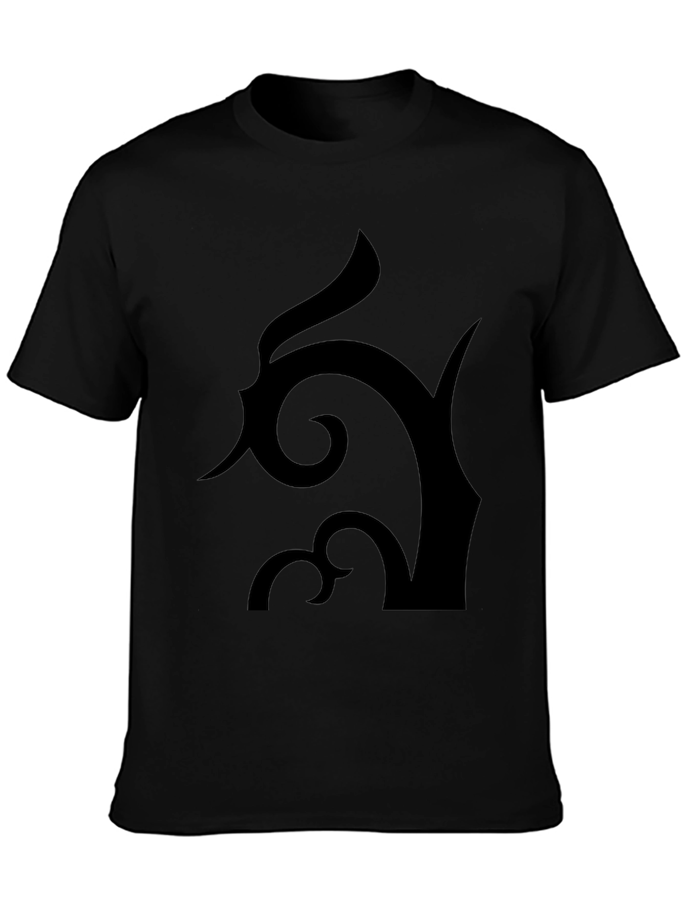 Abstract Design Black T-Shirt