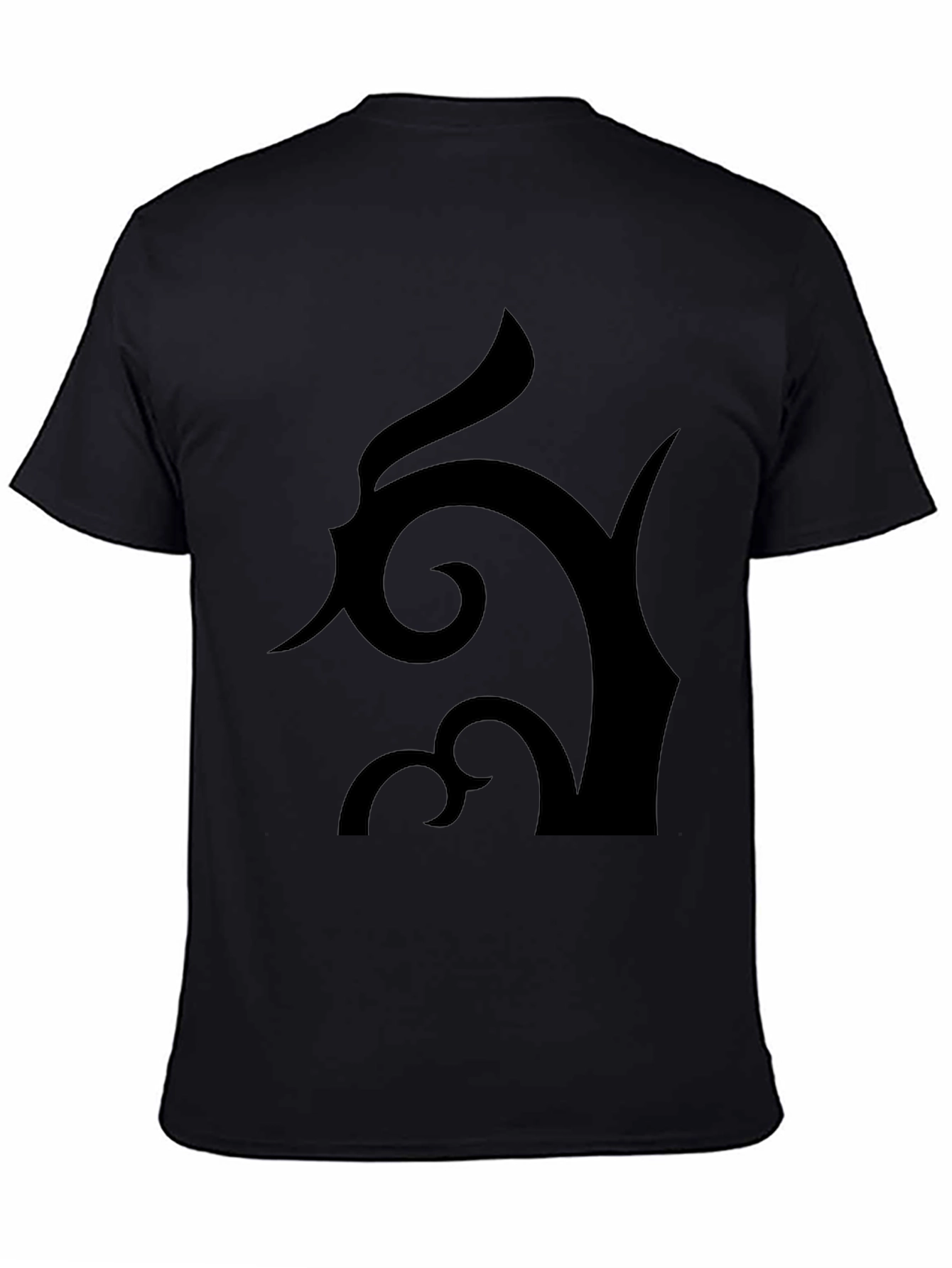Abstract Design Black T-Shirt