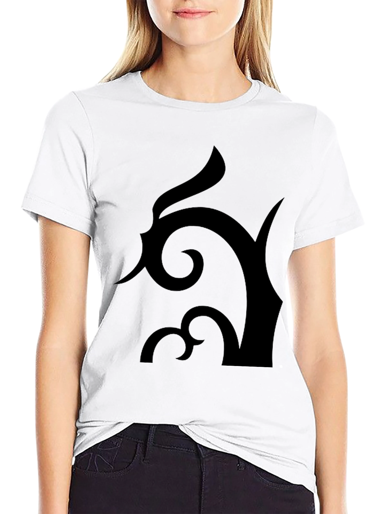 Abstract Design Black T-Shirt
