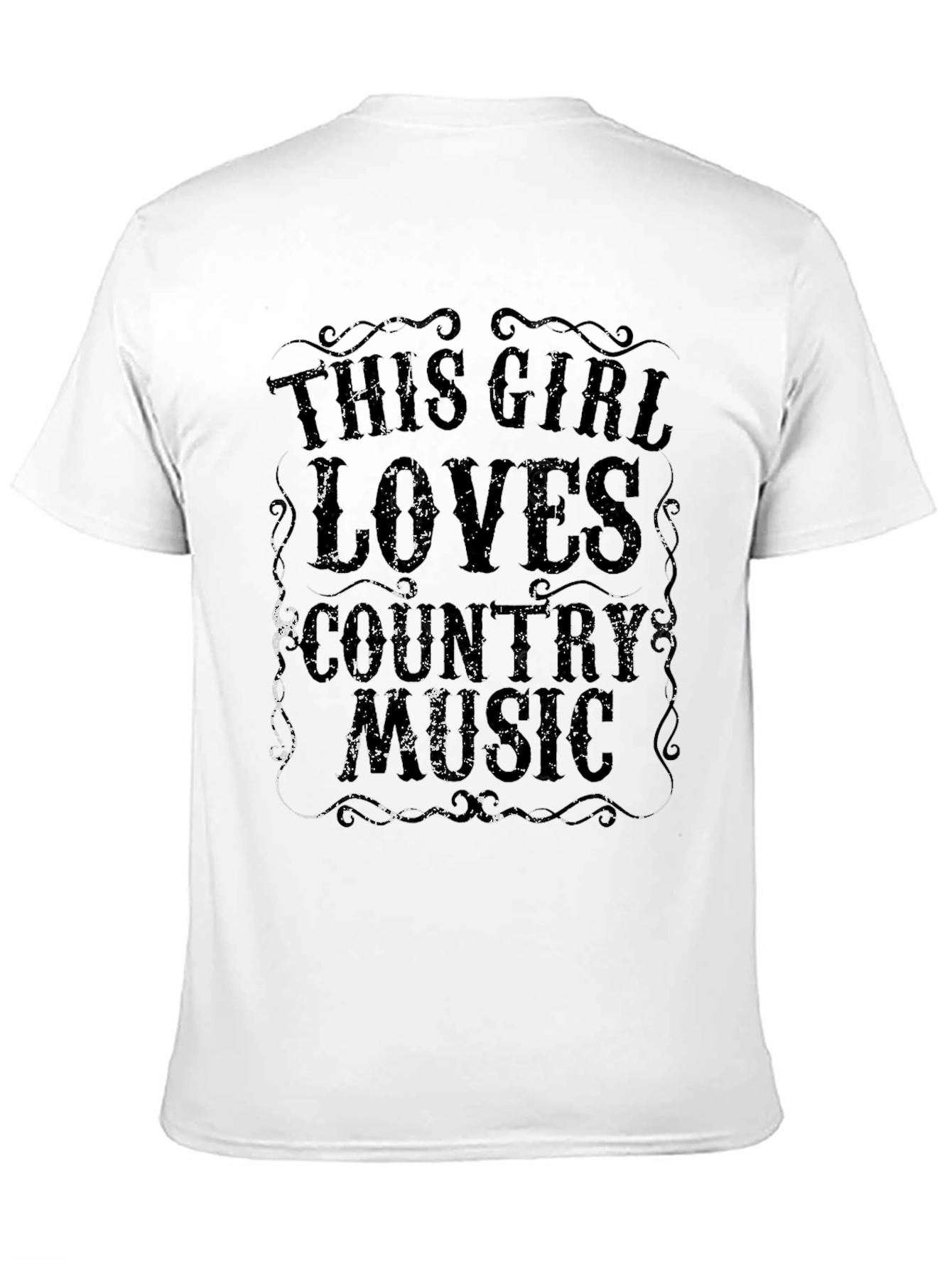Country Music Lover T-Shirt - Black
