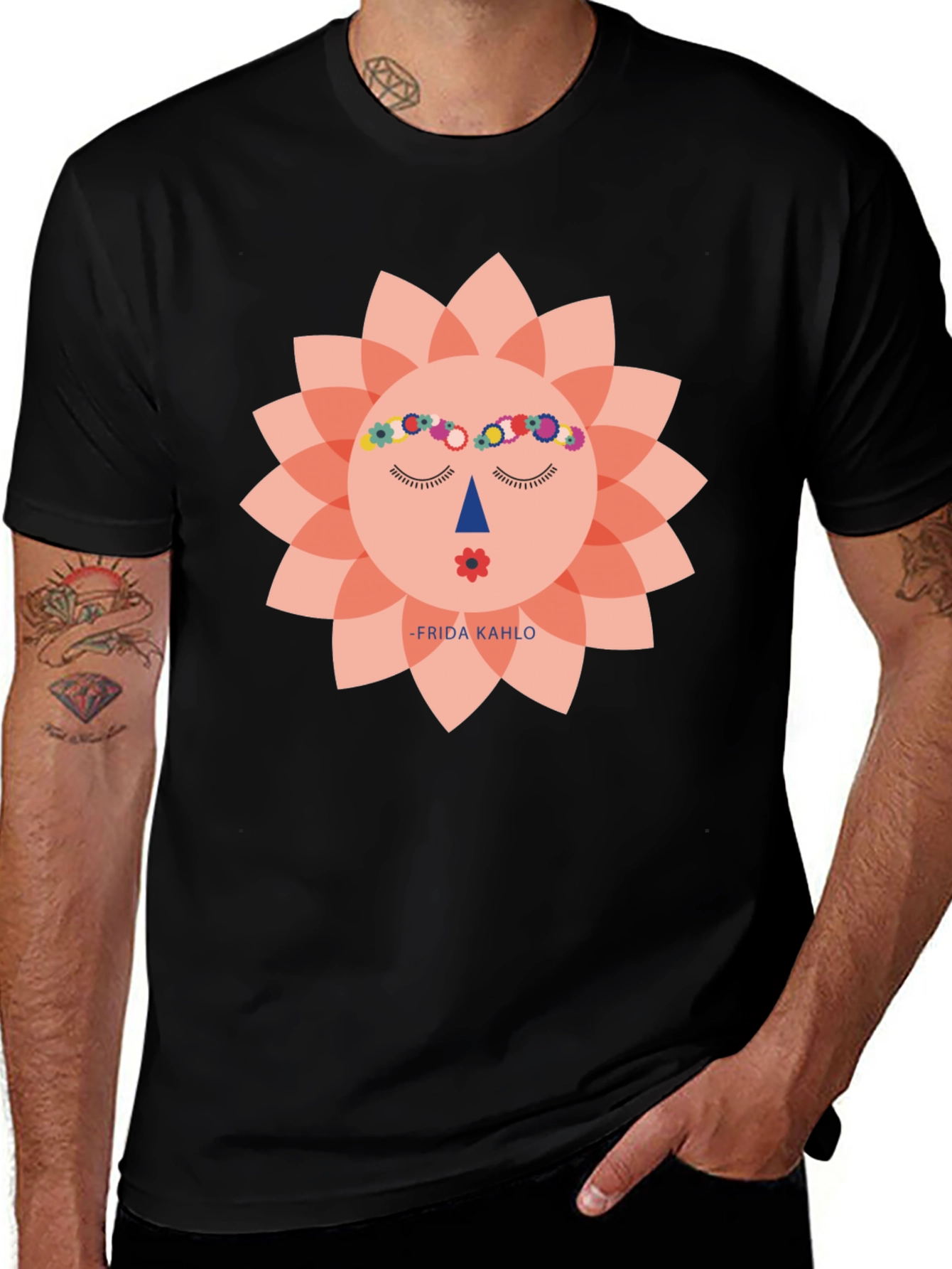 Frida Kahlo Graphic Tee - Unisex Black T-Shirt
