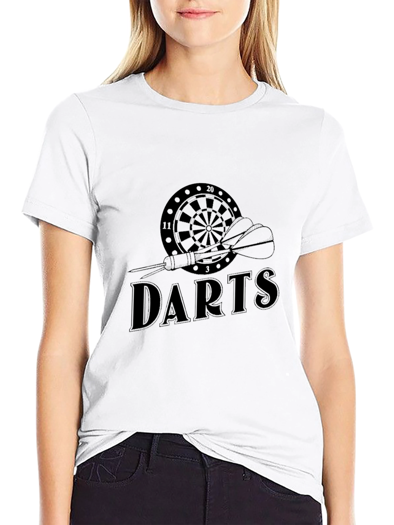 Mens Black Darts T-Shirt