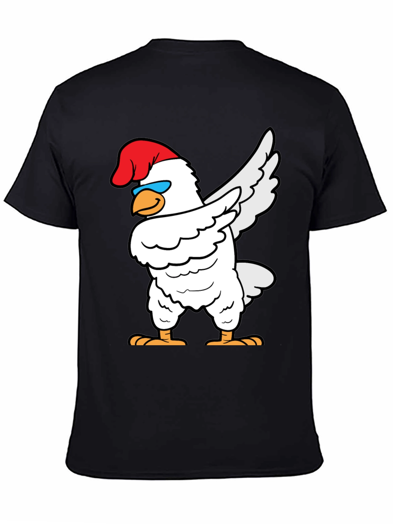 Dabbing Chicken Graphic Tee - Funny Bird T-Shirt