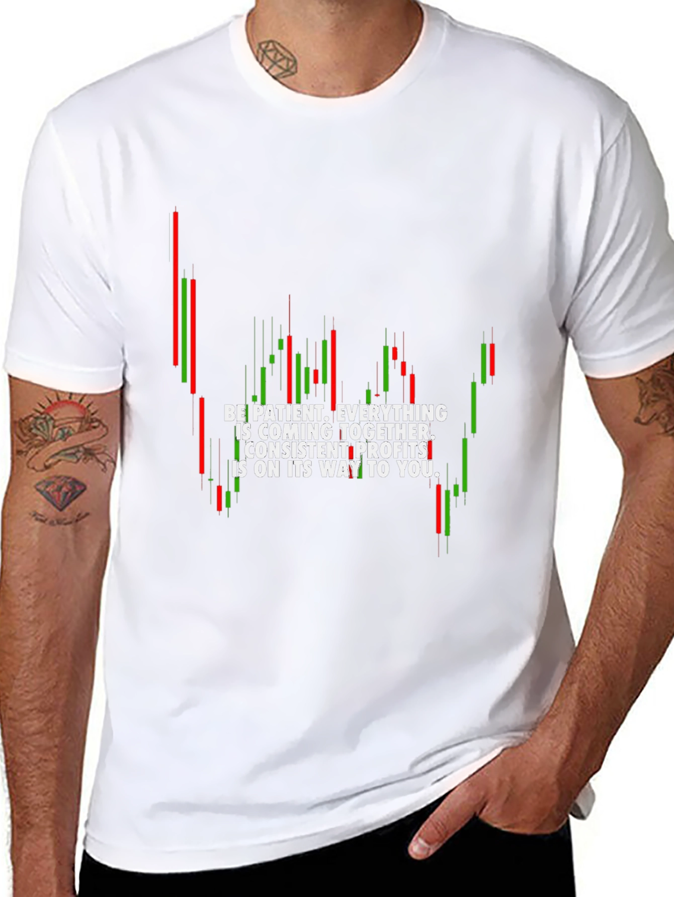 Trading Pattern T-Shirt - Be Patient