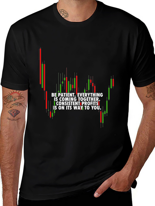 Trading Pattern T-Shirt - Be Patient