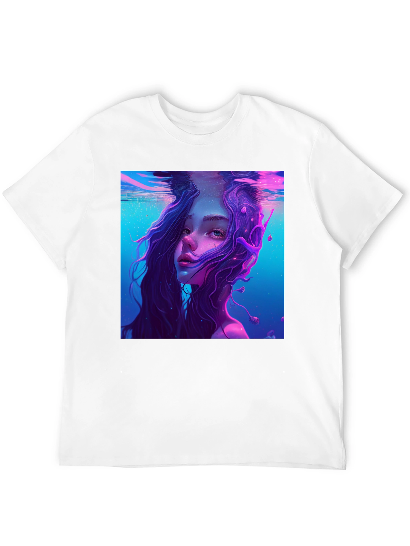 Underwater Dreamscape Graphic Tee - Mens Black T-Shirt