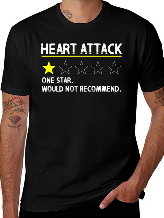 Heart Attack One Star Funny T-Shirt