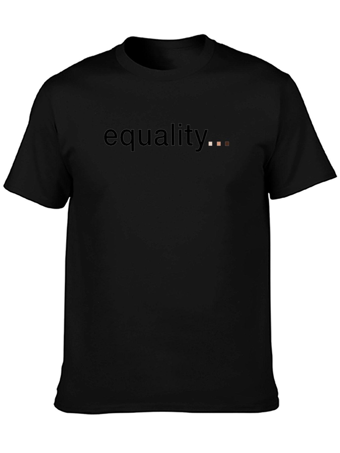 Equality T-Shirt - Black Crew Neck