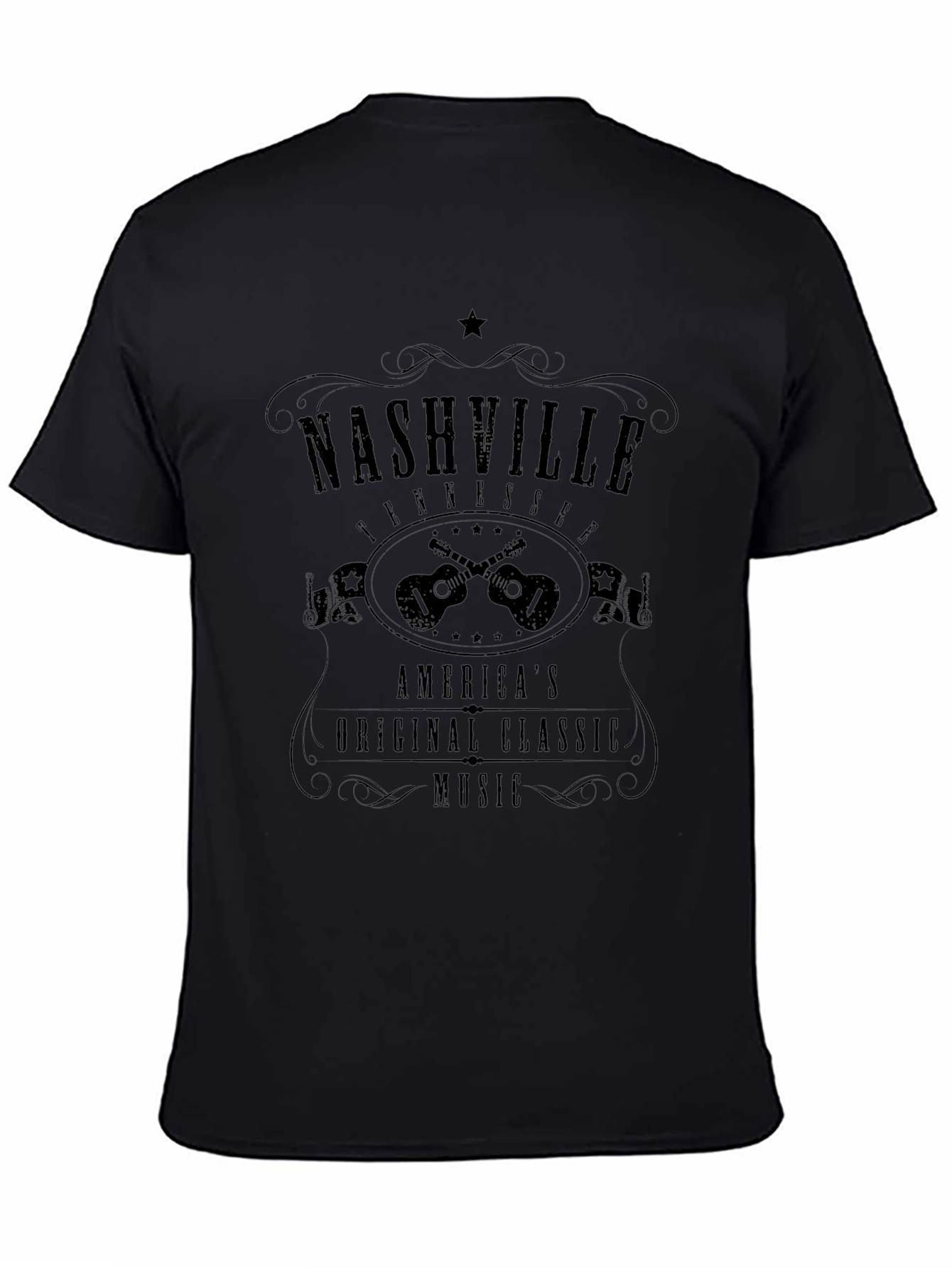 Nashville Tennessee Music Graphic T-Shirt