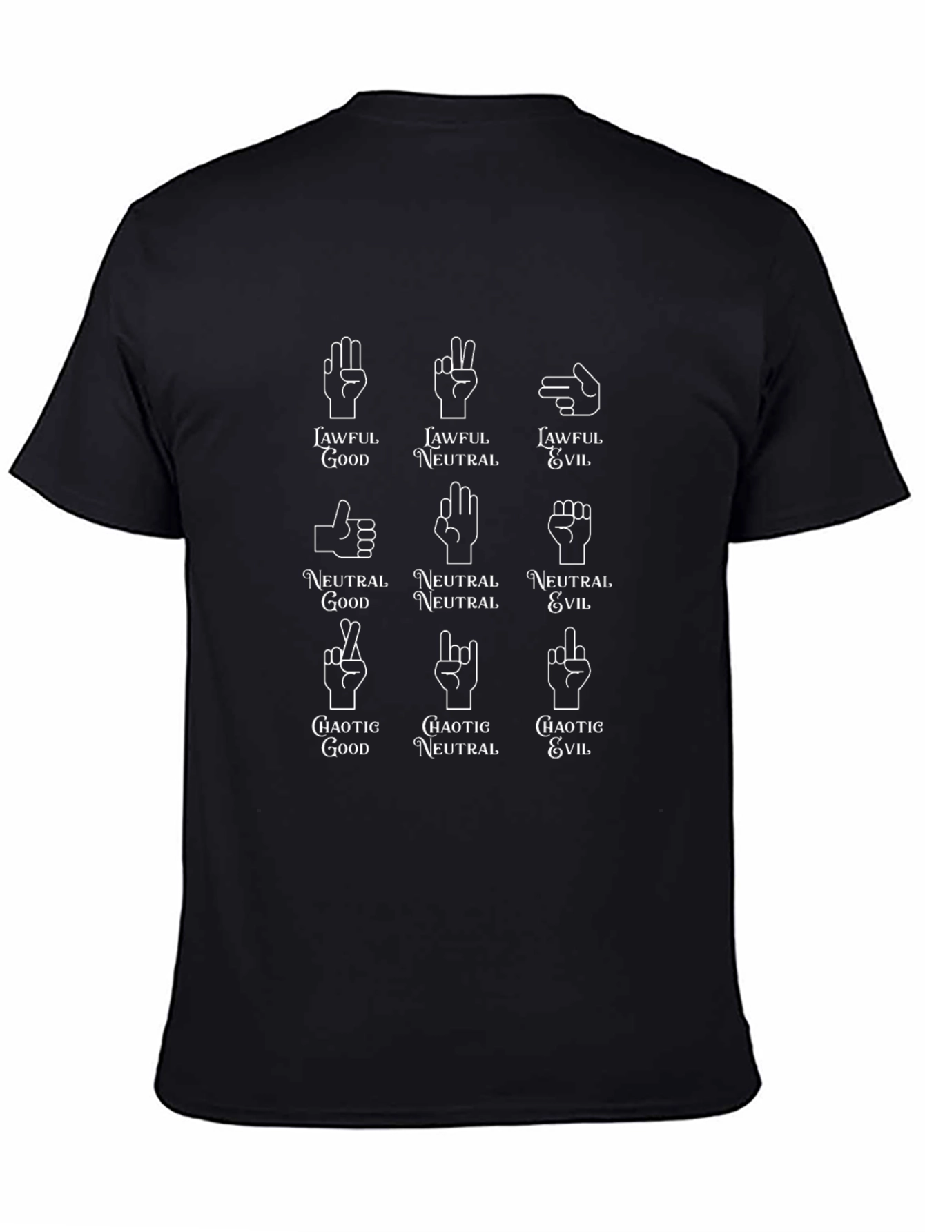 Alignment Chart Hand Gestures T-Shirt