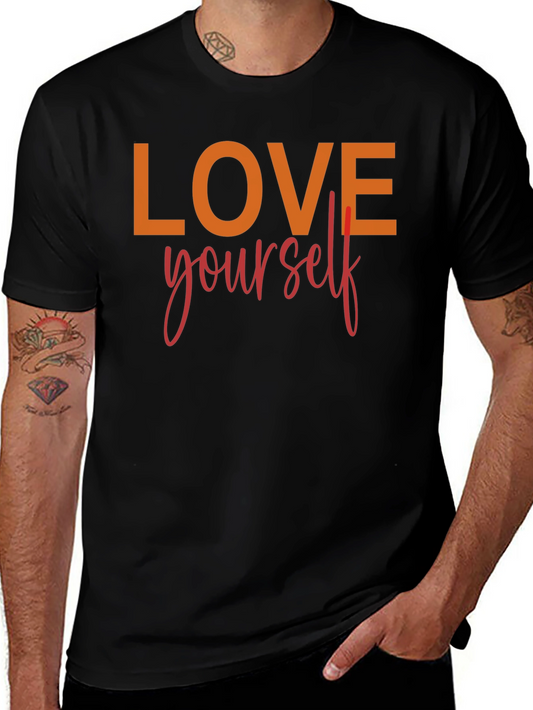 Love Yourself Graphic Tee - Black