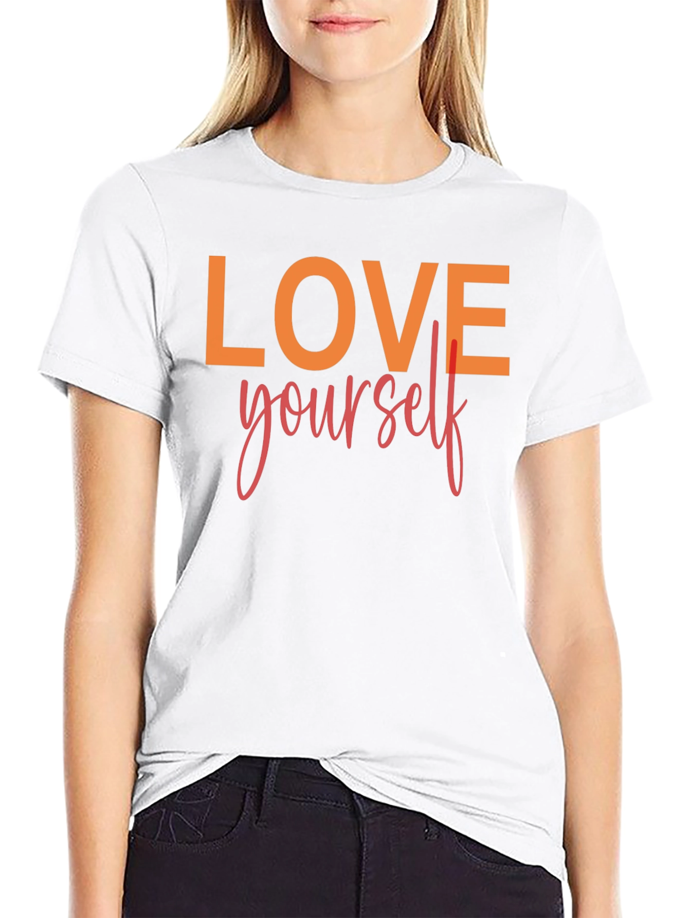 Love Yourself Graphic Tee - Black