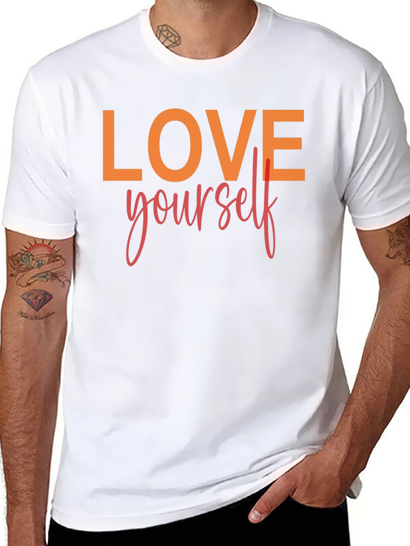 Love Yourself Graphic Tee - Black