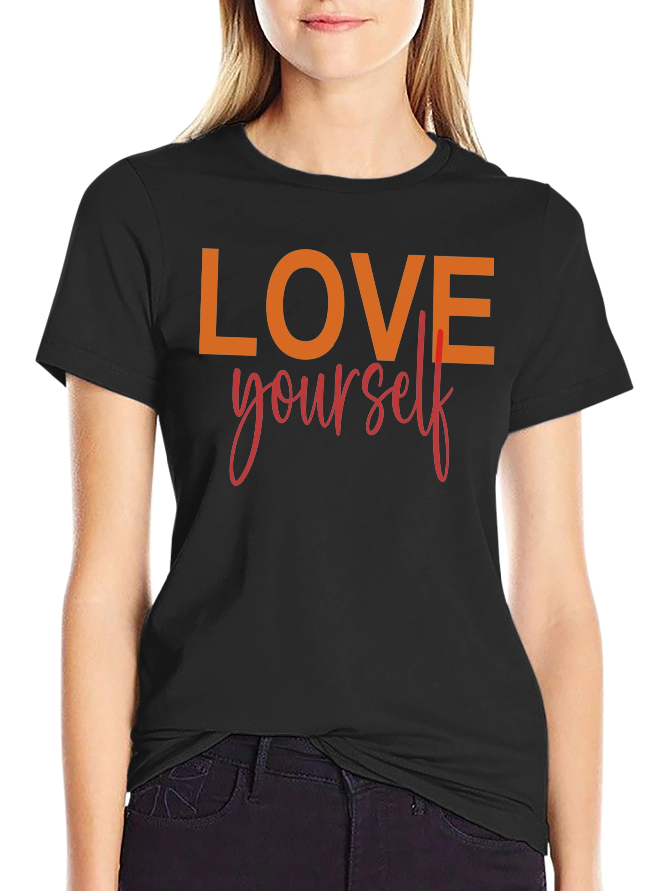Love Yourself Graphic Tee - Black