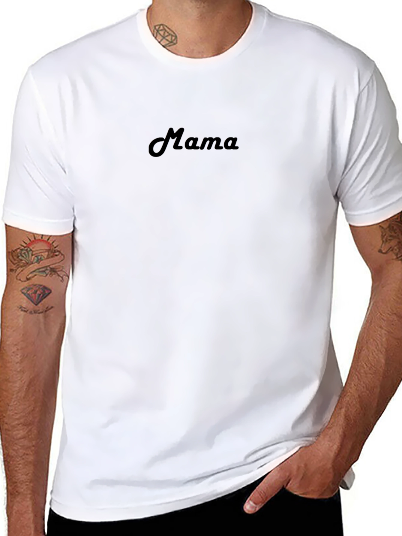 Mama Script Black T-Shirt - Comfort & Style