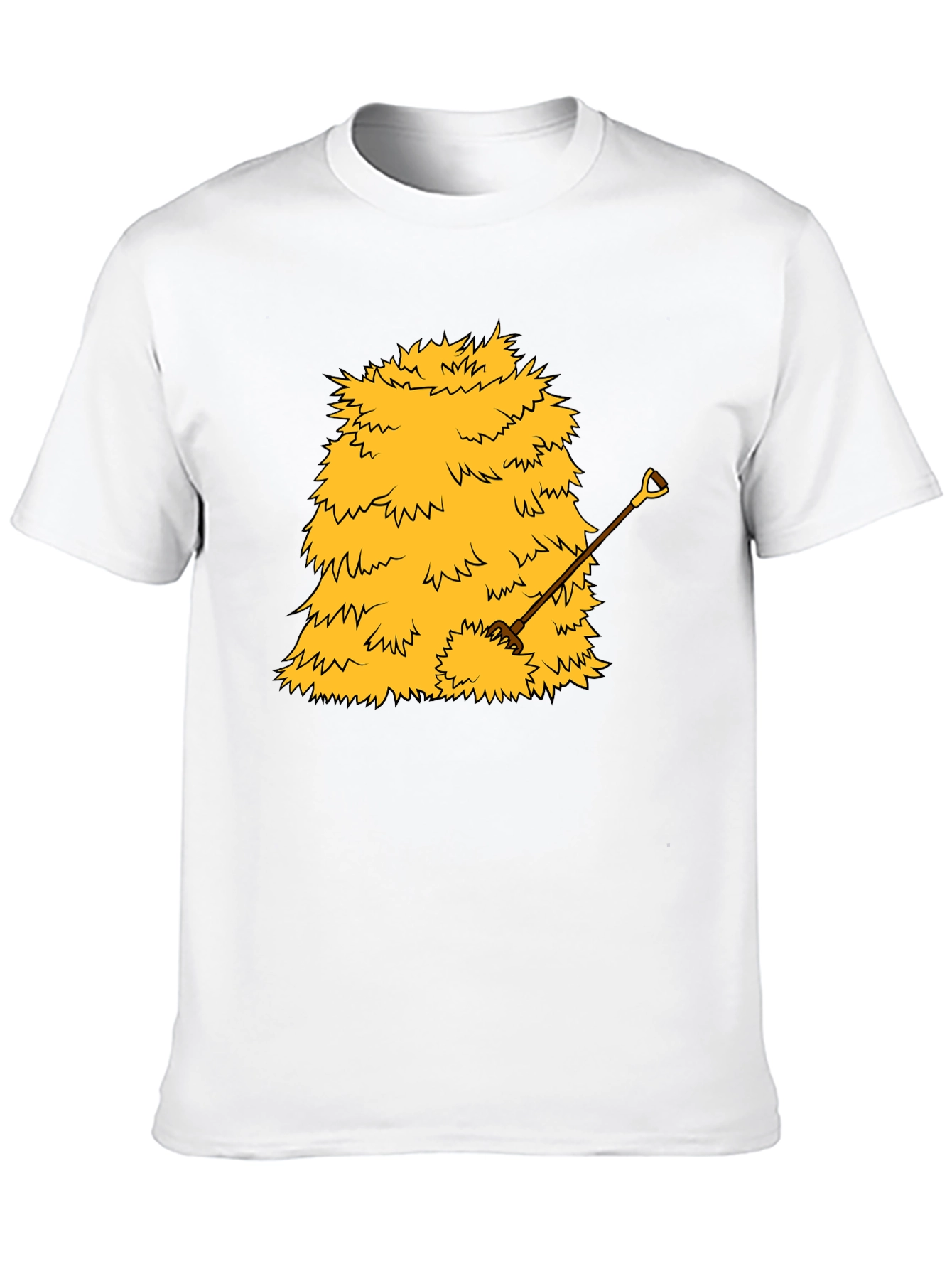 Haystack & Shovel Graphic Tee - Novelty Black T-Shirt