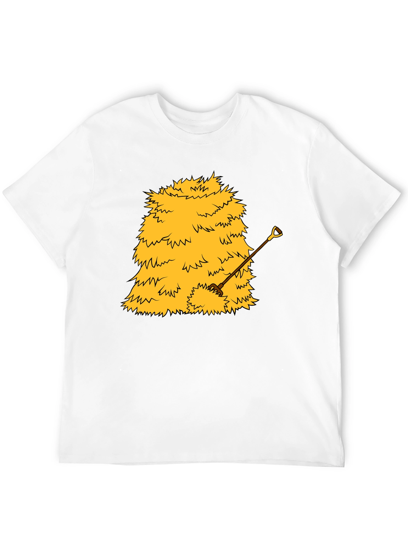 Haystack & Shovel Graphic Tee - Novelty Black T-Shirt