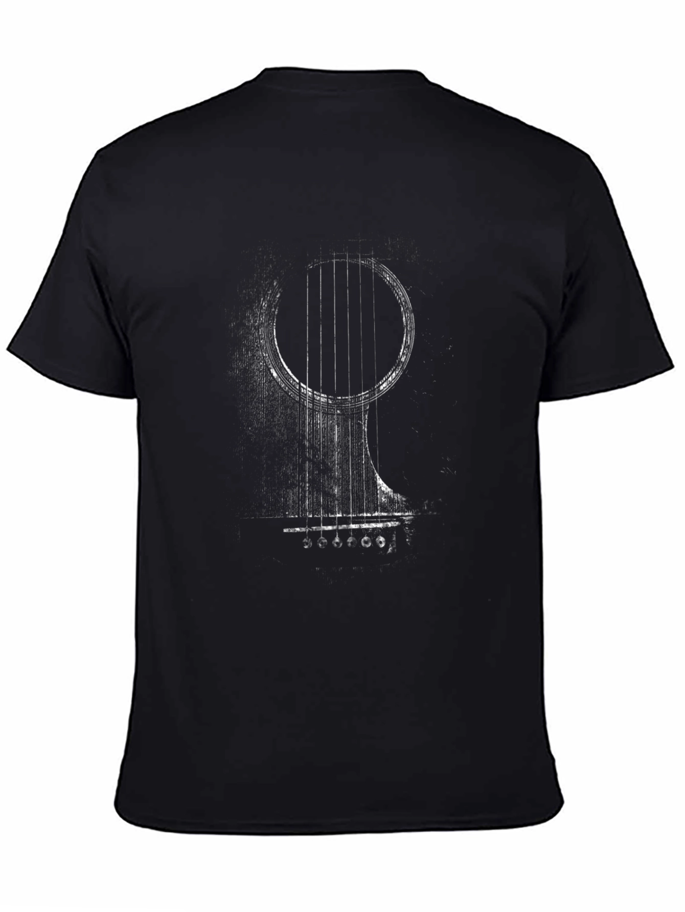 Acoustic Guitar Graphic Tee - Black