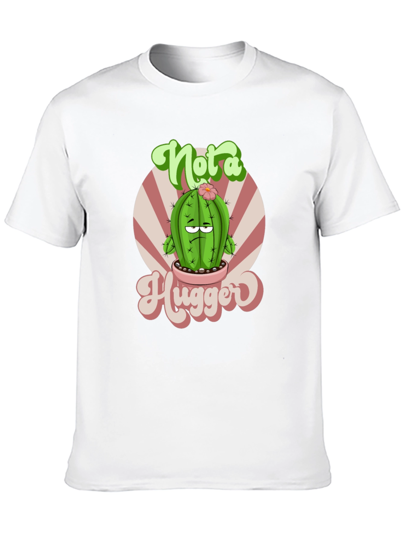 Not a Hugger Cactus Graphic T-Shirt