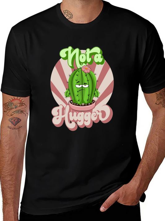 Not a Hugger Cactus Graphic T-Shirt