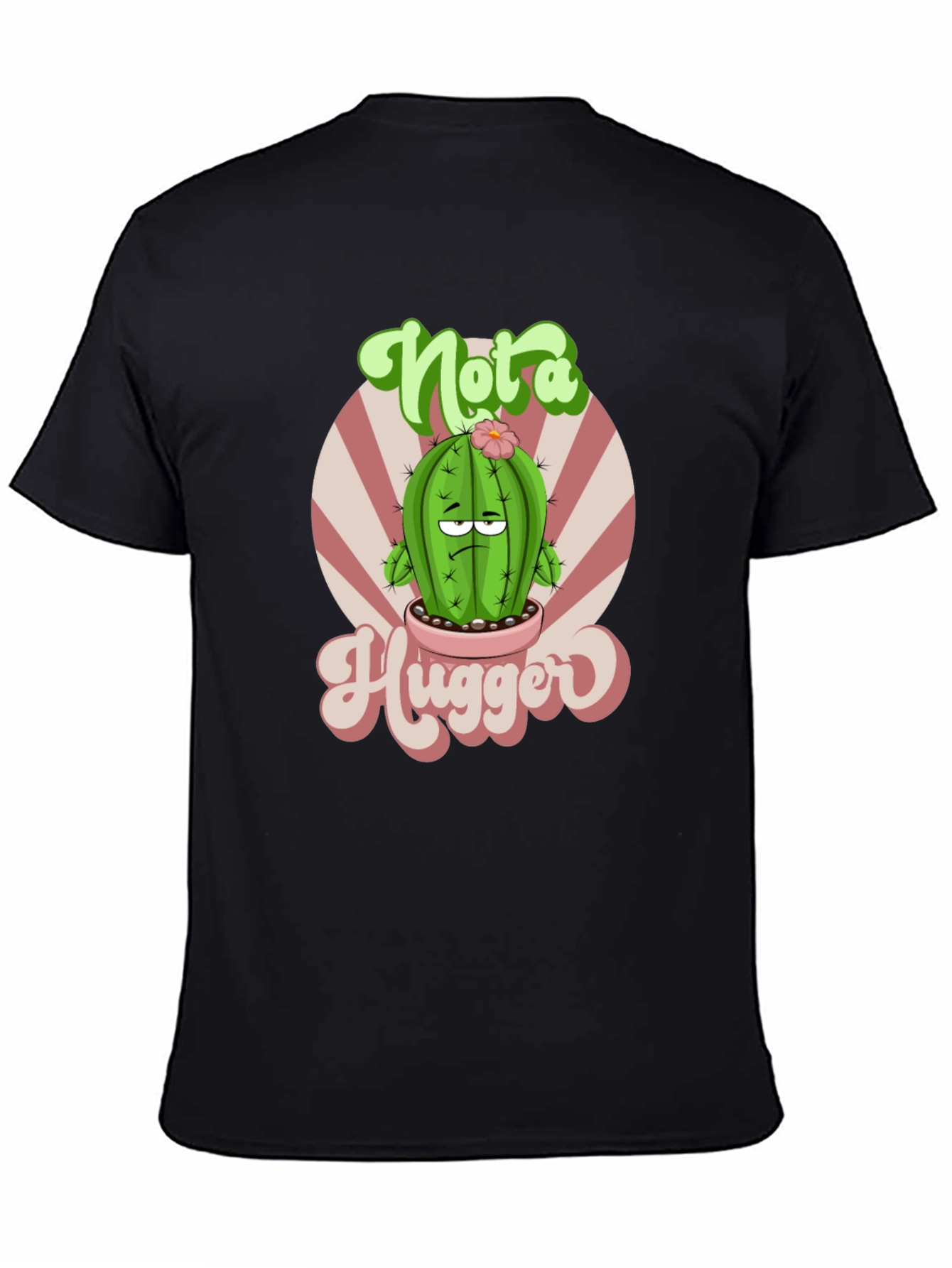 Not a Hugger Cactus Graphic T-Shirt