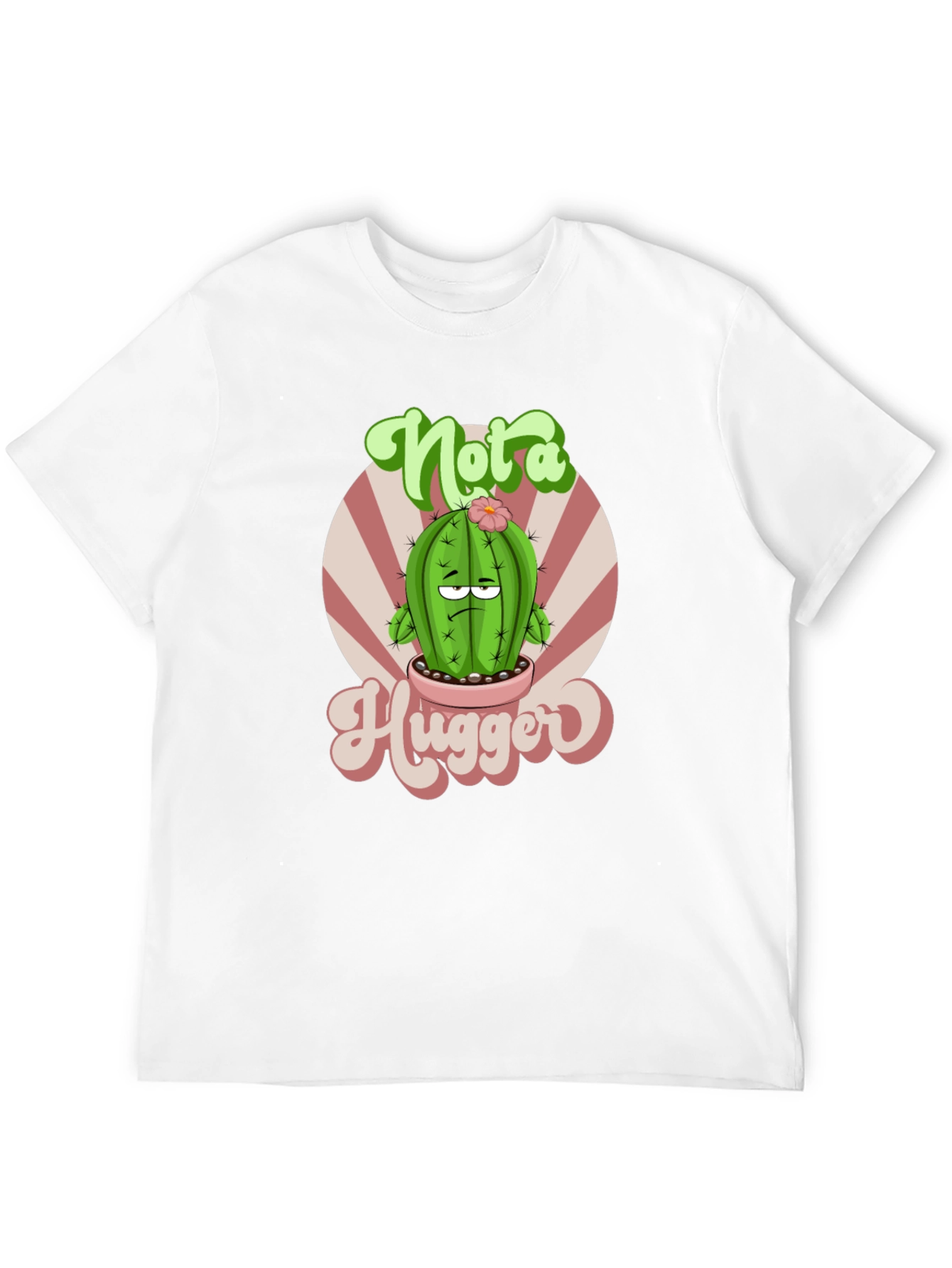 Not a Hugger Cactus Graphic T-Shirt