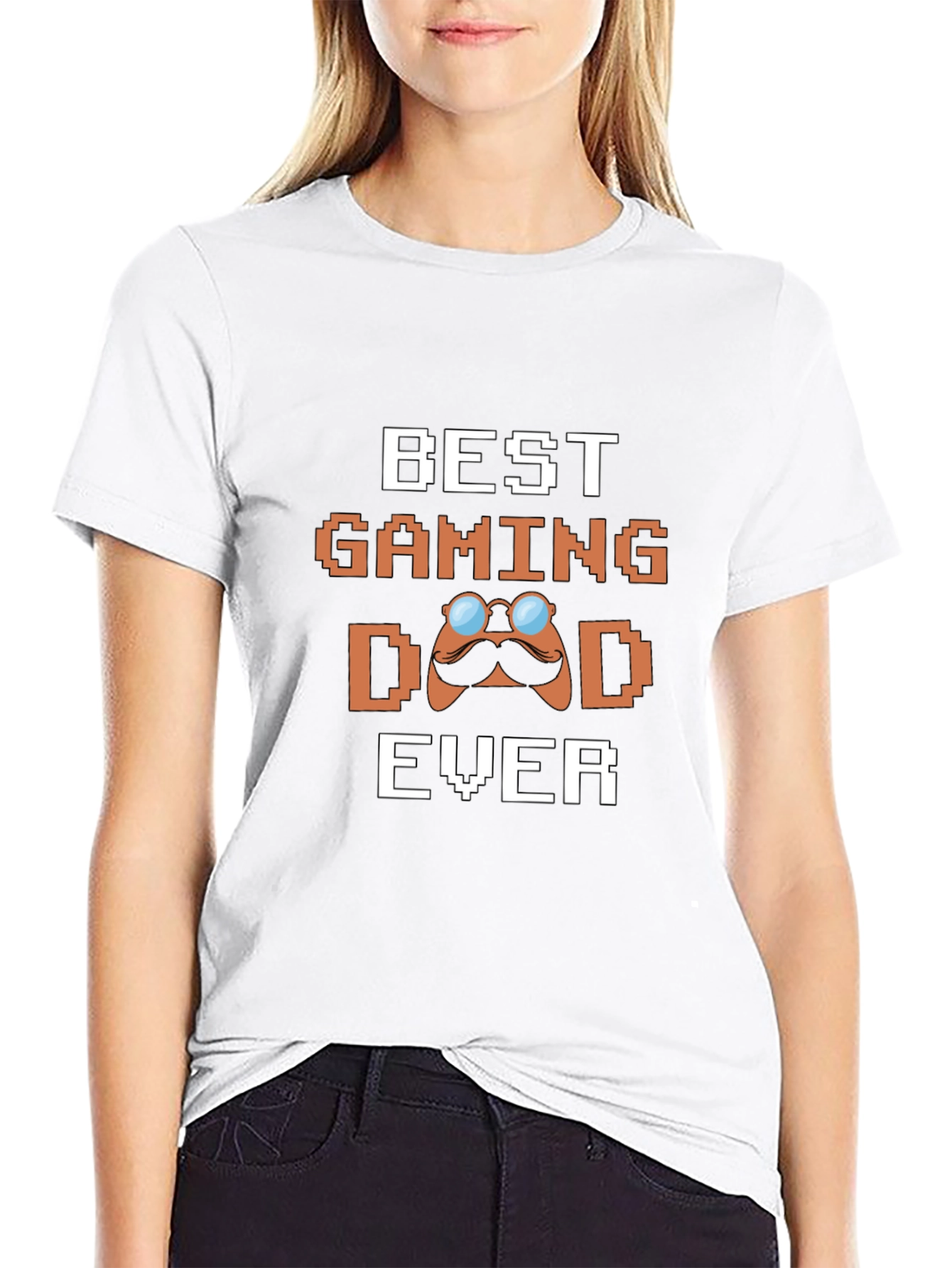 Best Gaming Dad Ever Black T-Shirt