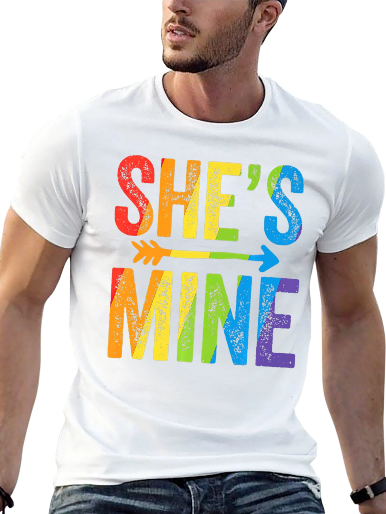 Shes Mine LGBT Pride Arrow T-Shirt