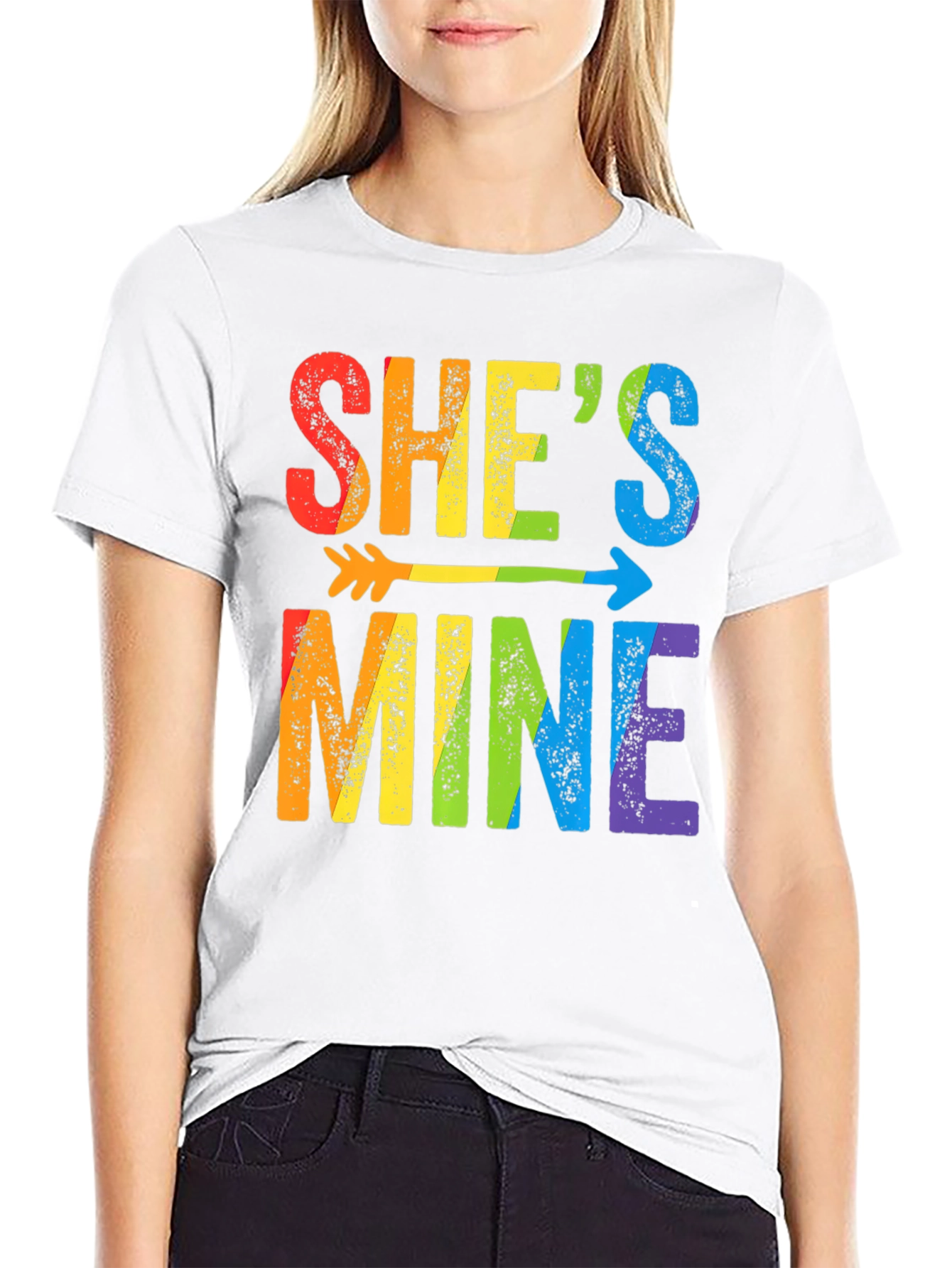 Shes Mine LGBT Pride Arrow T-Shirt