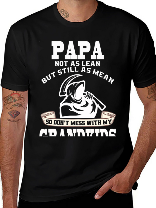Papa Not As Lean But Still As Mean Graphic T-Shirt