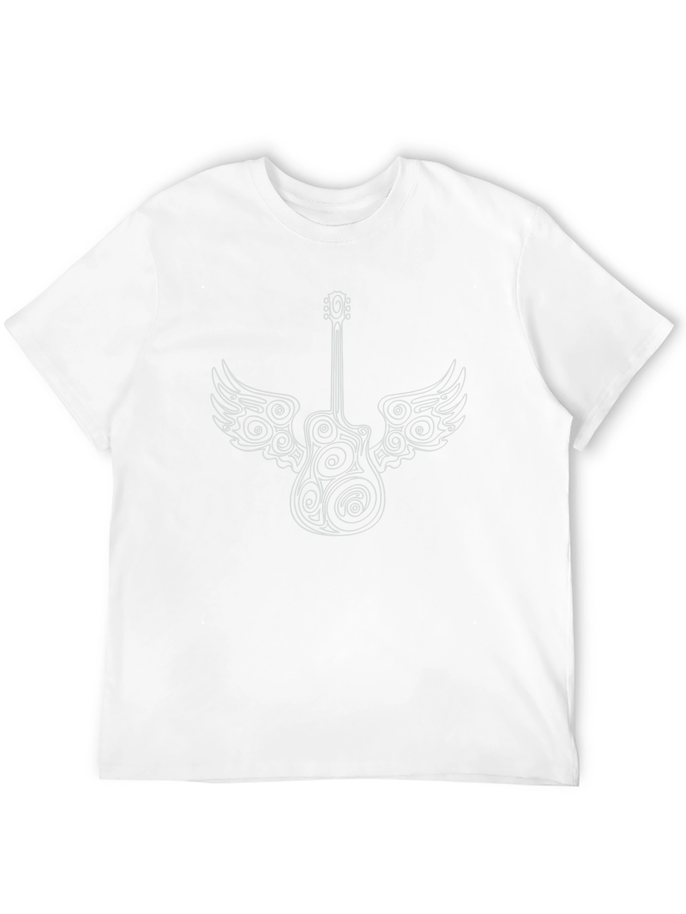 Black Guitar Wings Graphic Tee