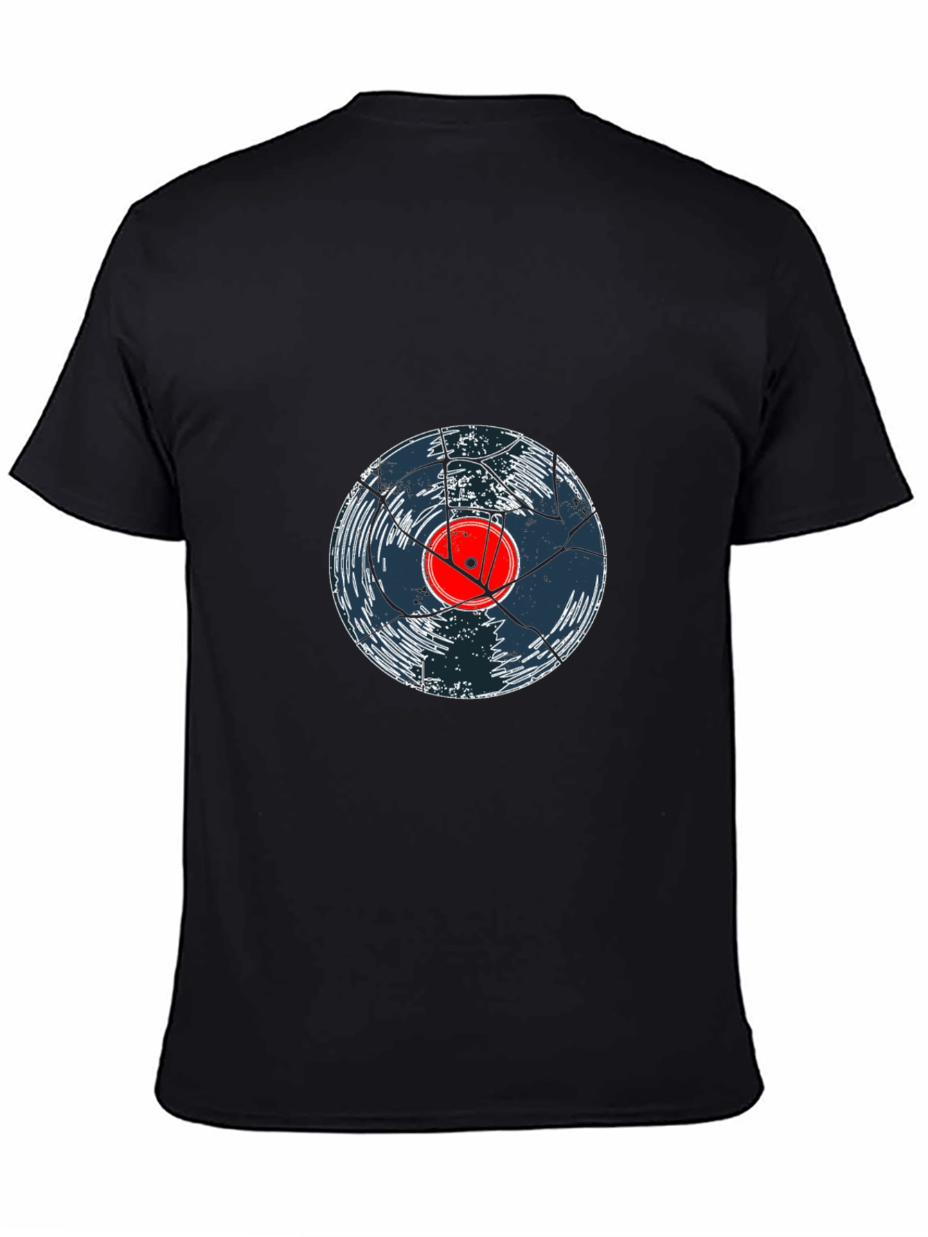 Cracked Vinyl Record Graphic Tee
