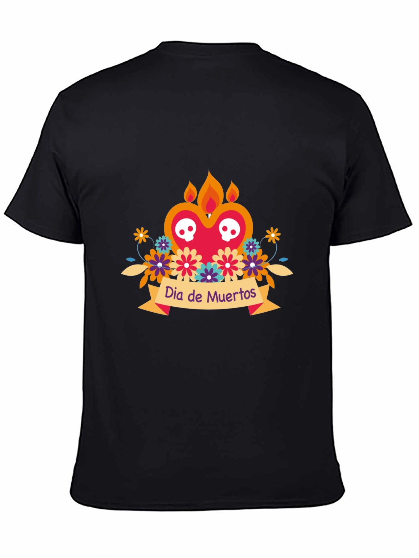 Dia de Muertos Graphic Tee - Black