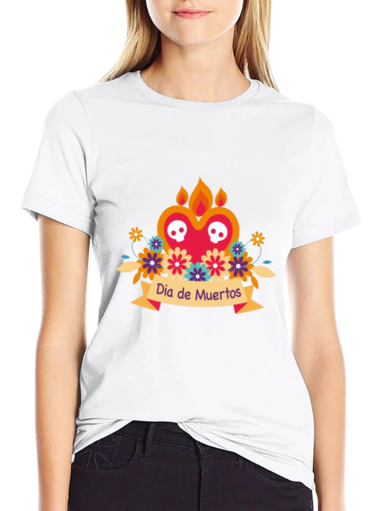 Dia de Muertos Graphic Tee - Black