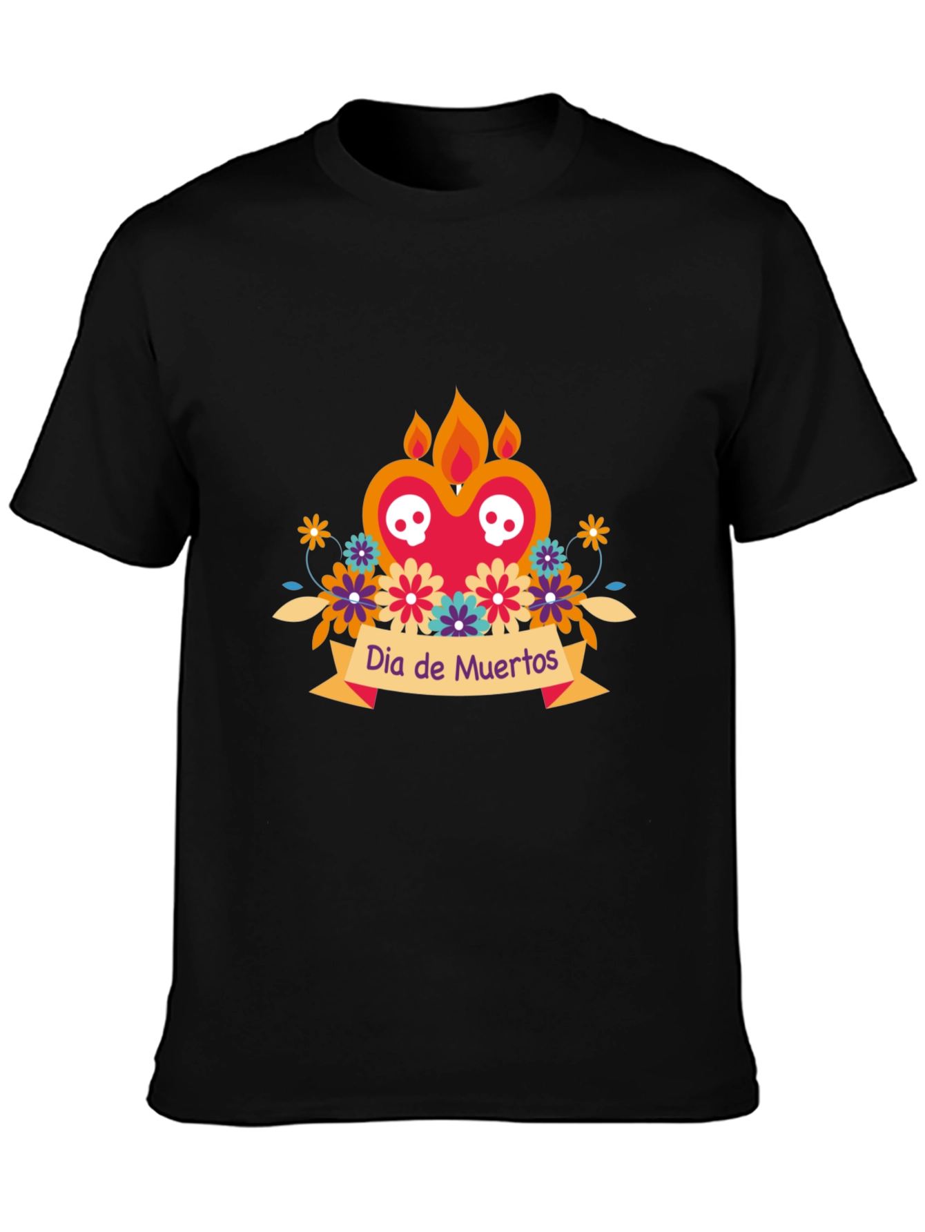 Dia de Muertos Graphic Tee - Black