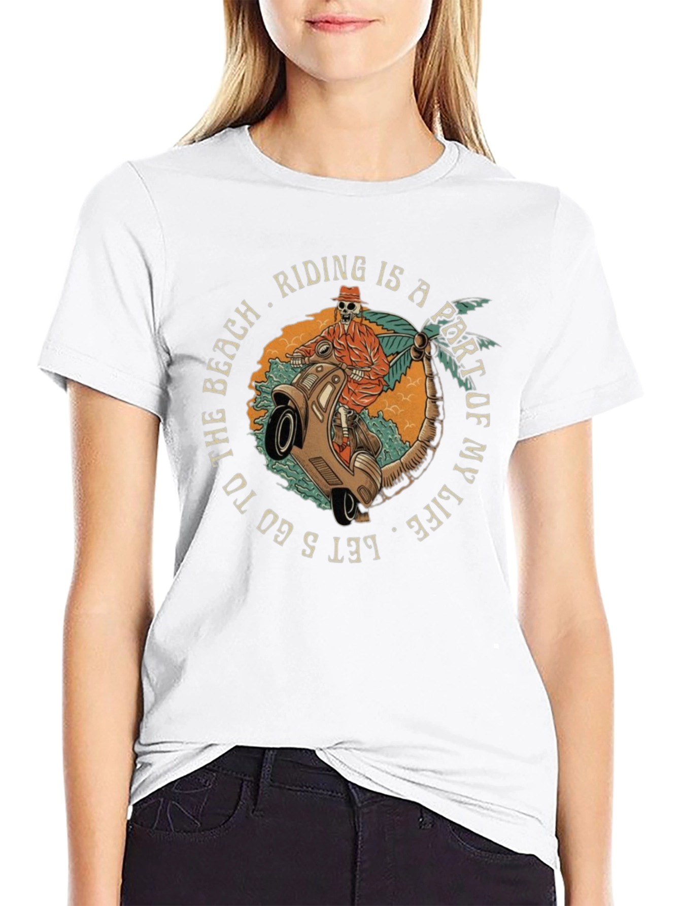 Beach Ride Graphic Tee - Casual Style