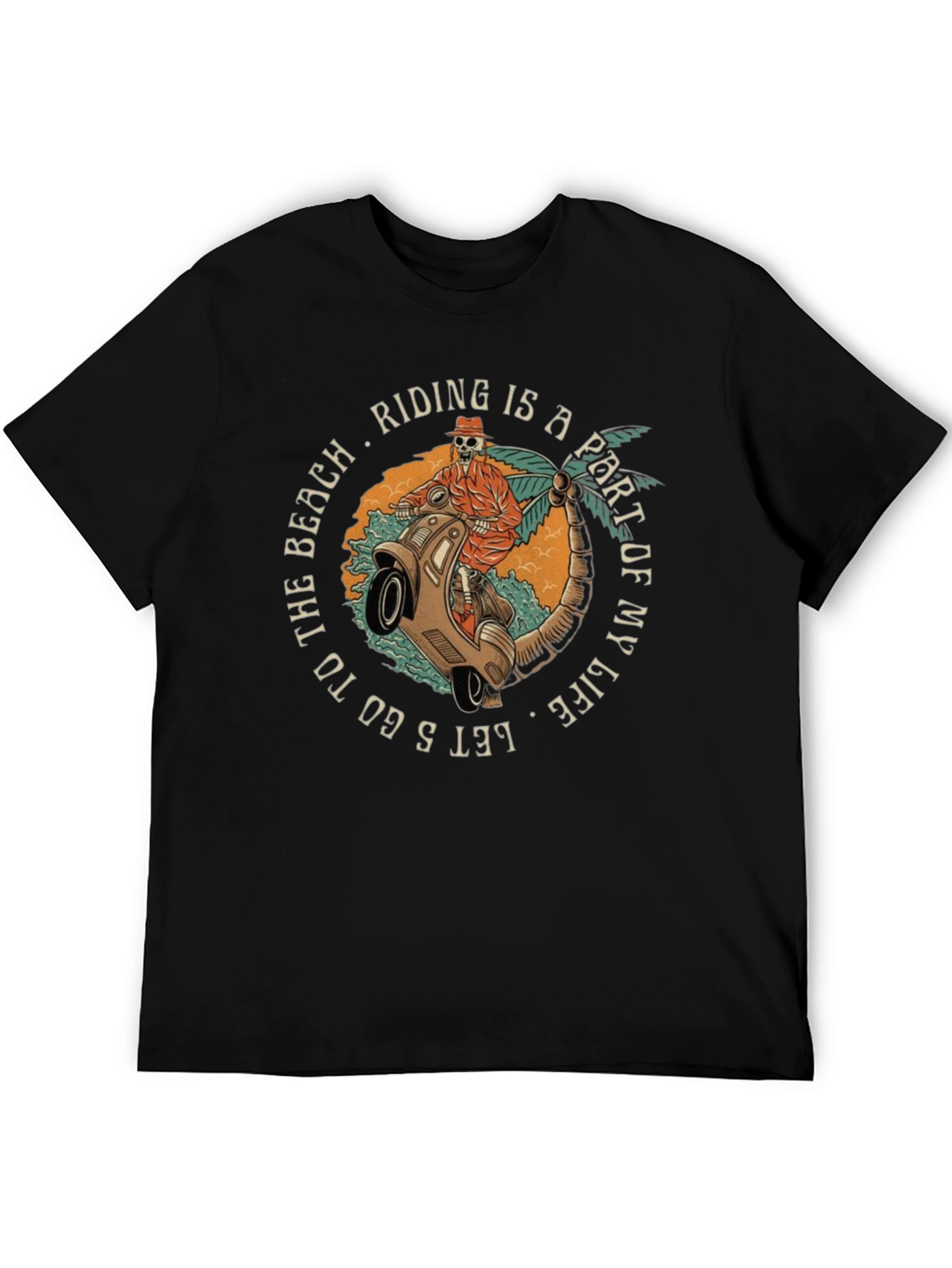 Beach Ride Graphic Tee - Casual Style