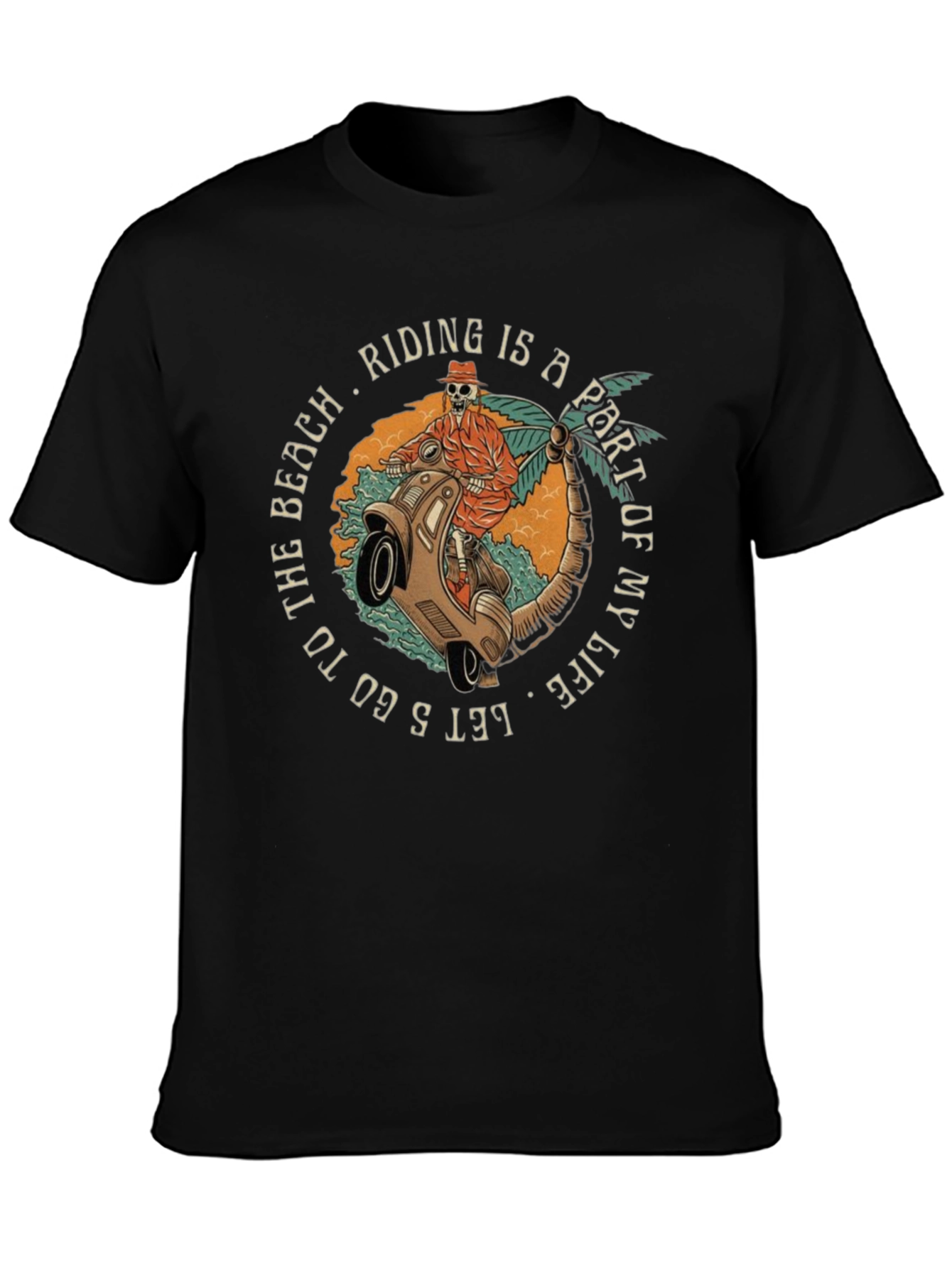 Beach Ride Graphic Tee - Casual Style