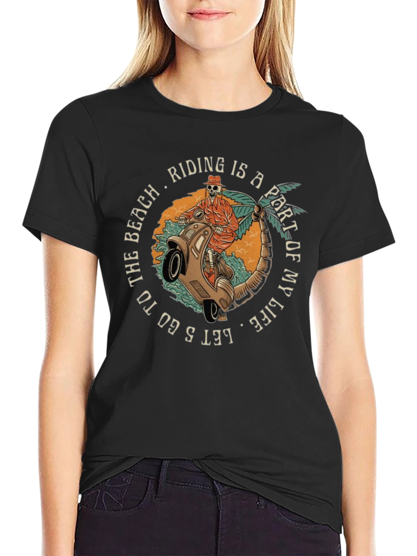 Beach Ride Graphic Tee - Casual Style