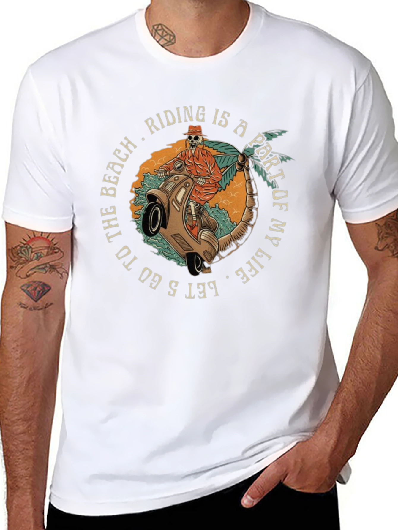 Beach Ride Graphic Tee - Casual Style