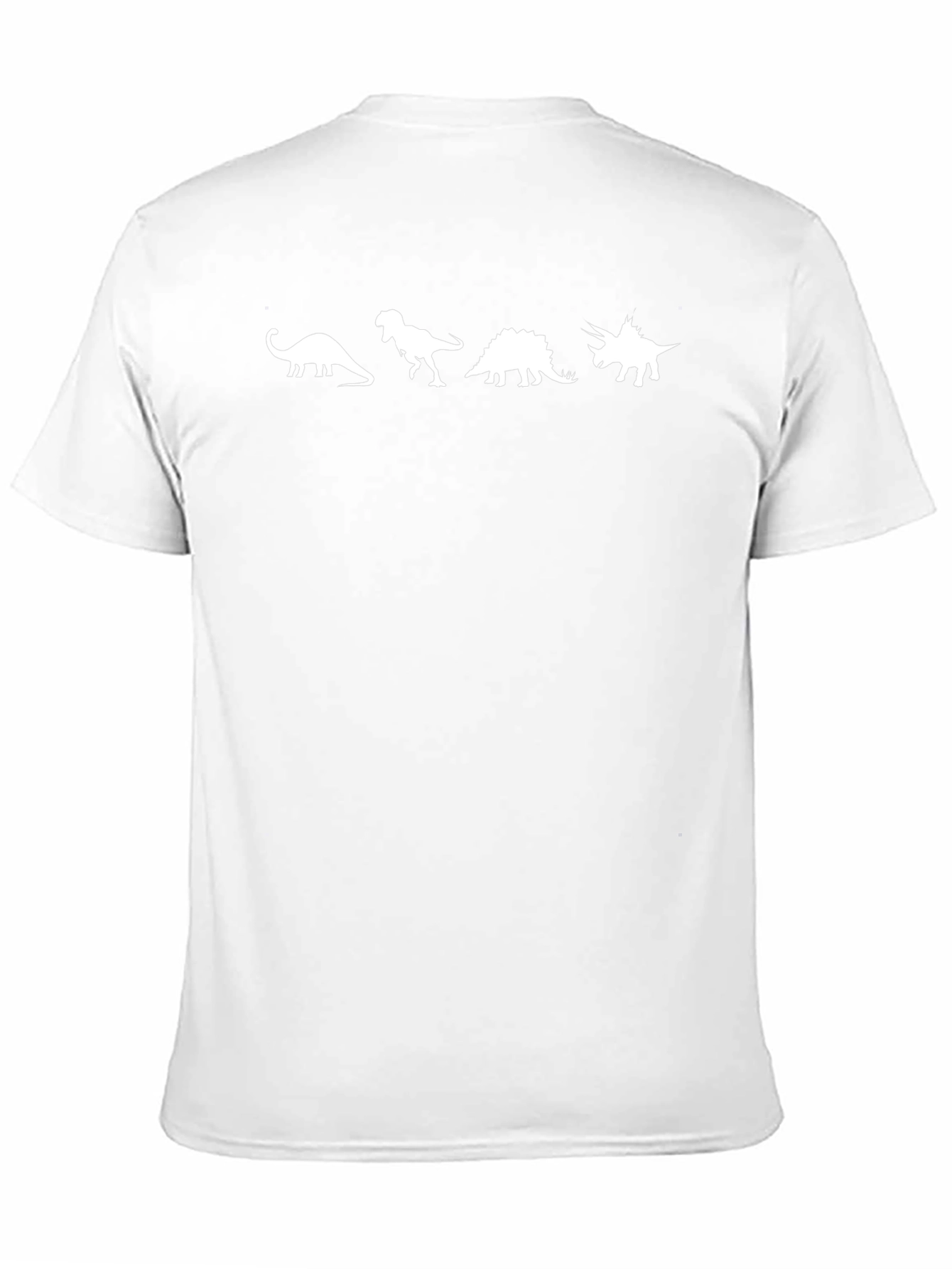 Dinosaur Silhouette Graphic Tee - Black