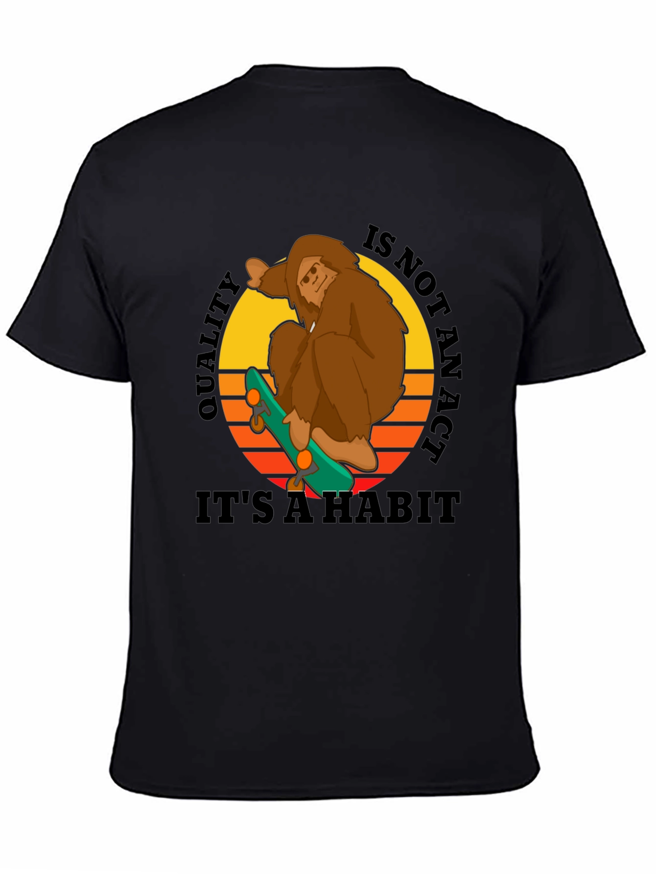 Sasquatch Skateboard Graphic T-Shirt