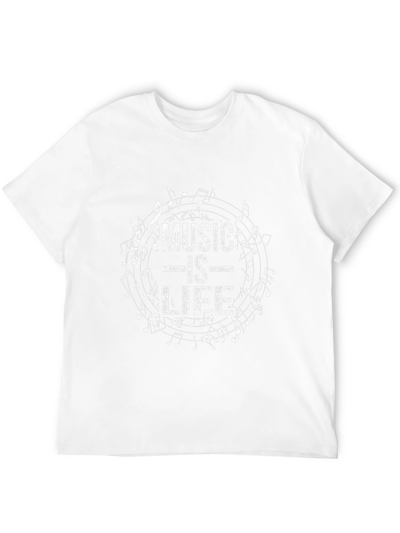 Music is Life Graphic Tee - Soft Cotton Blend