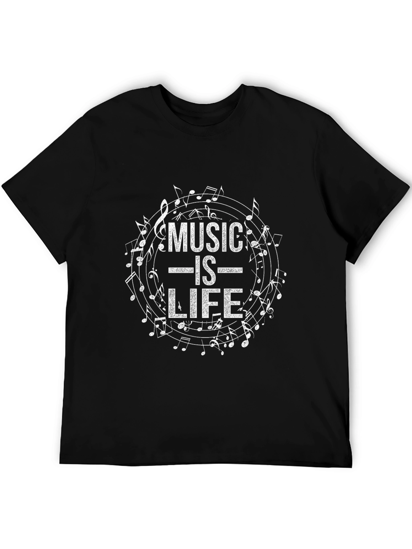 Music is Life Graphic Tee - Soft Cotton Blend