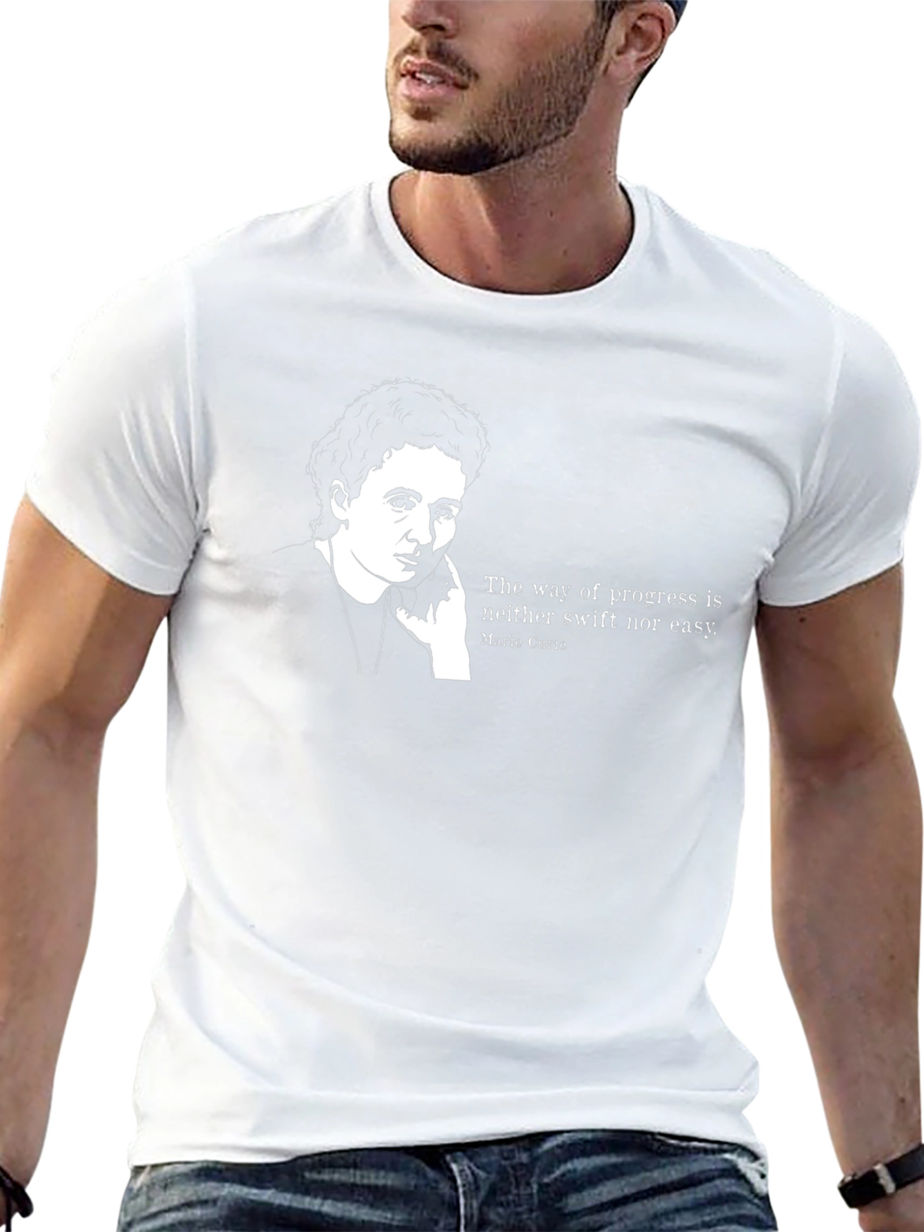 Marie Curie Quote Graphic T-Shirt
